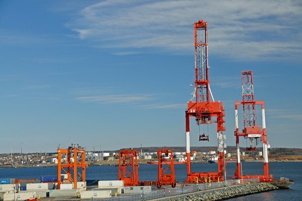 Halifax port. Container terminal.